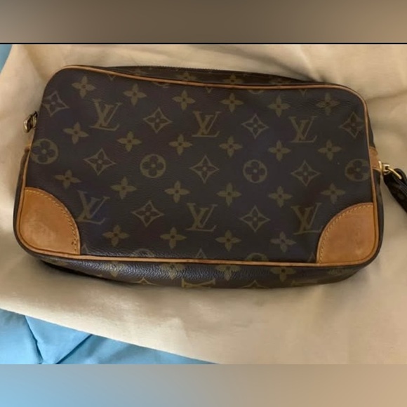 Louis Vuitton Marly Dragon GM Brown Monogram vintage clutch bag - Picture 1 of 11